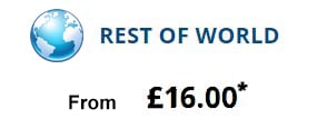 Parcel to Rest of World from £16.00